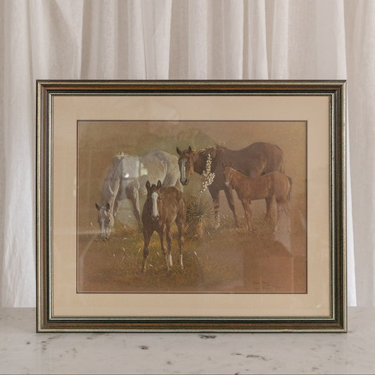 Baize - Horses, Limited Print