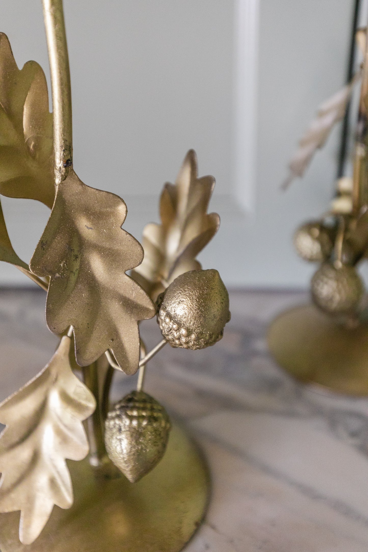 Leaf & Acorn Taper Holder