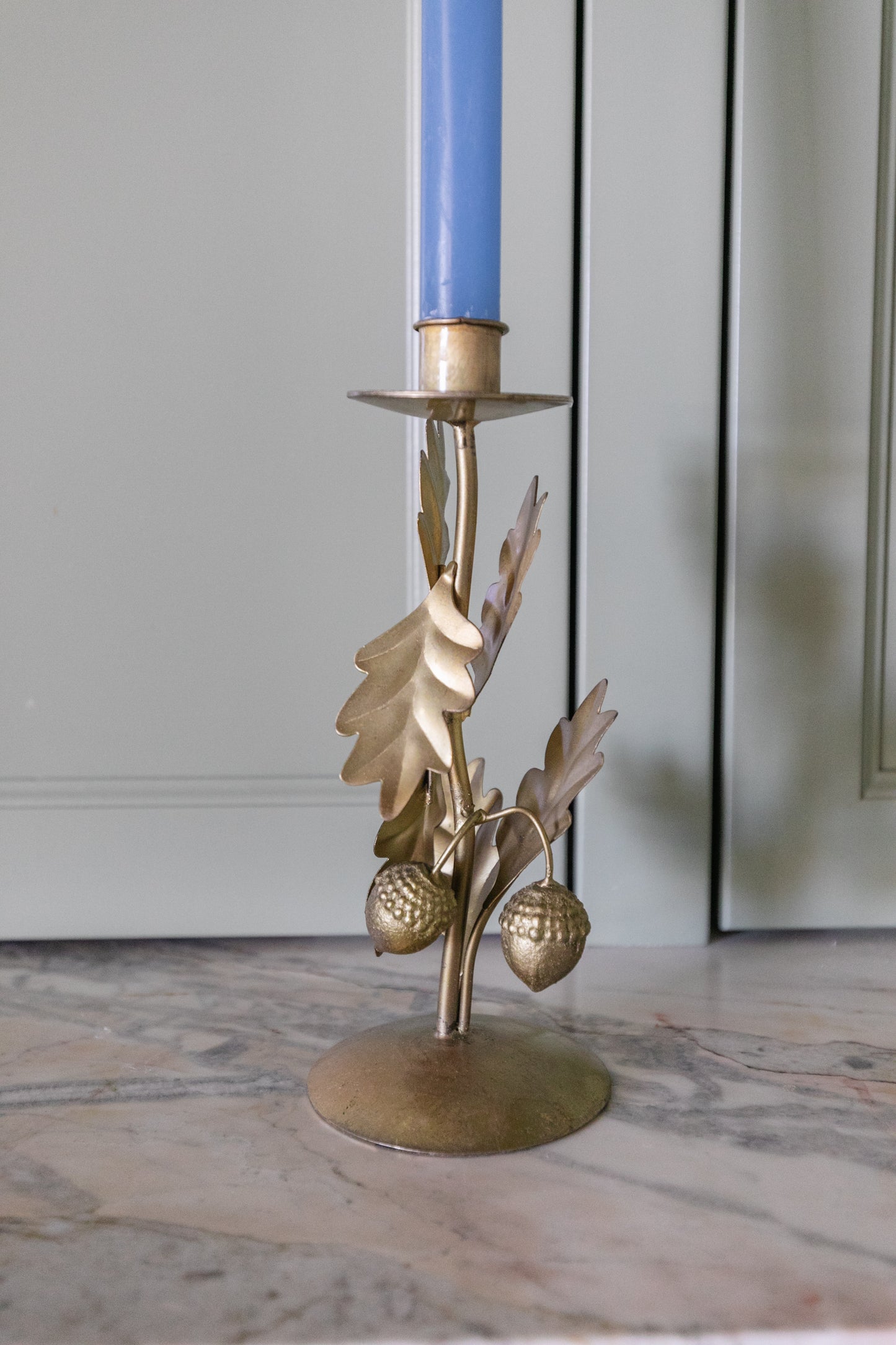 Leaf & Acorn Taper Holder