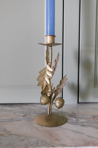 Leaf & Acorn Taper Holder