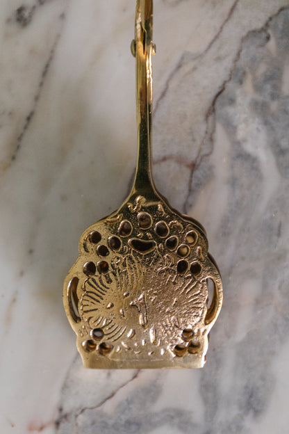 Embossed Brass Tongs