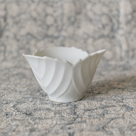 Mini White Leaf Bowl