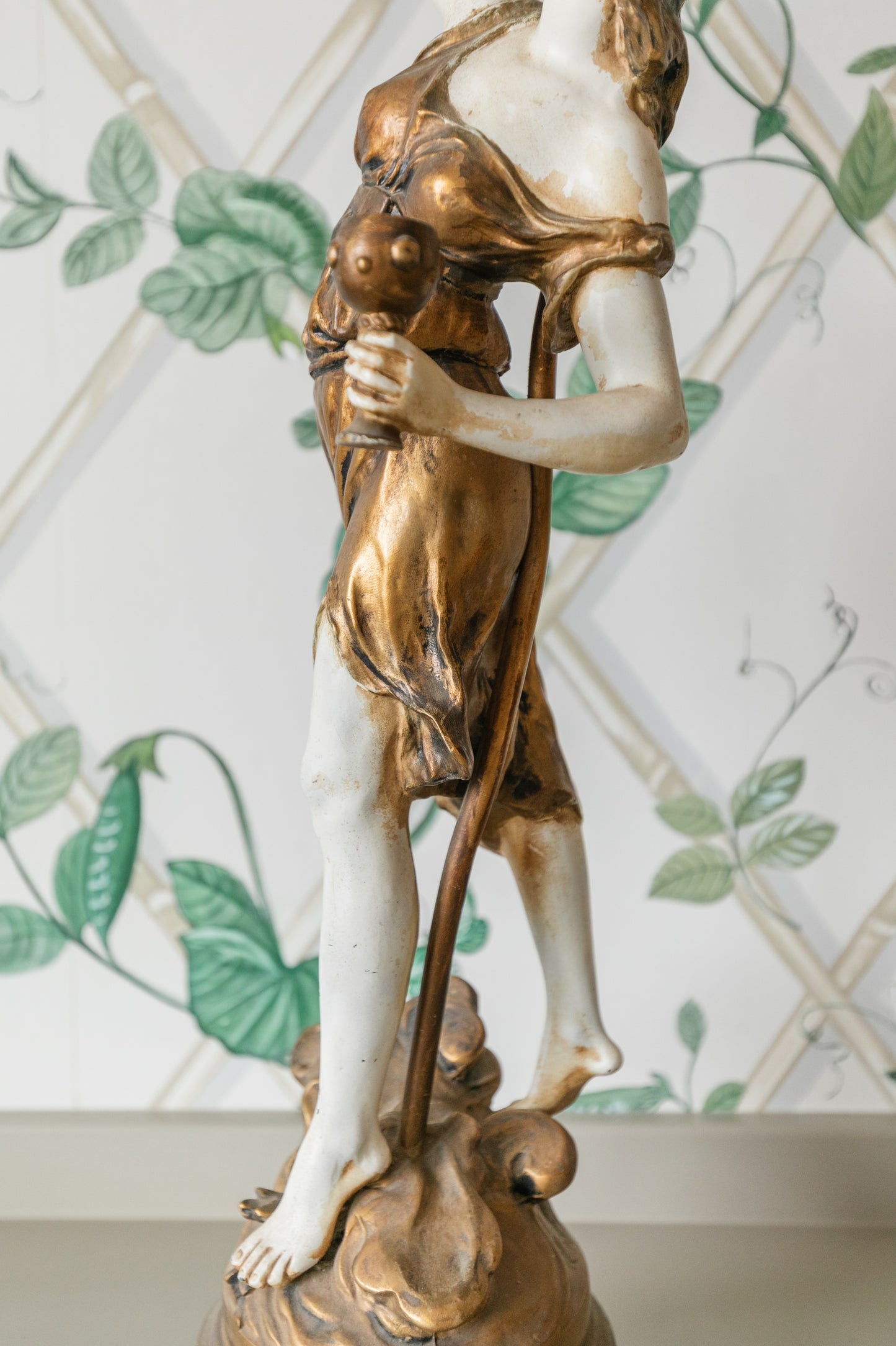 Greek Figure with Marble Shade