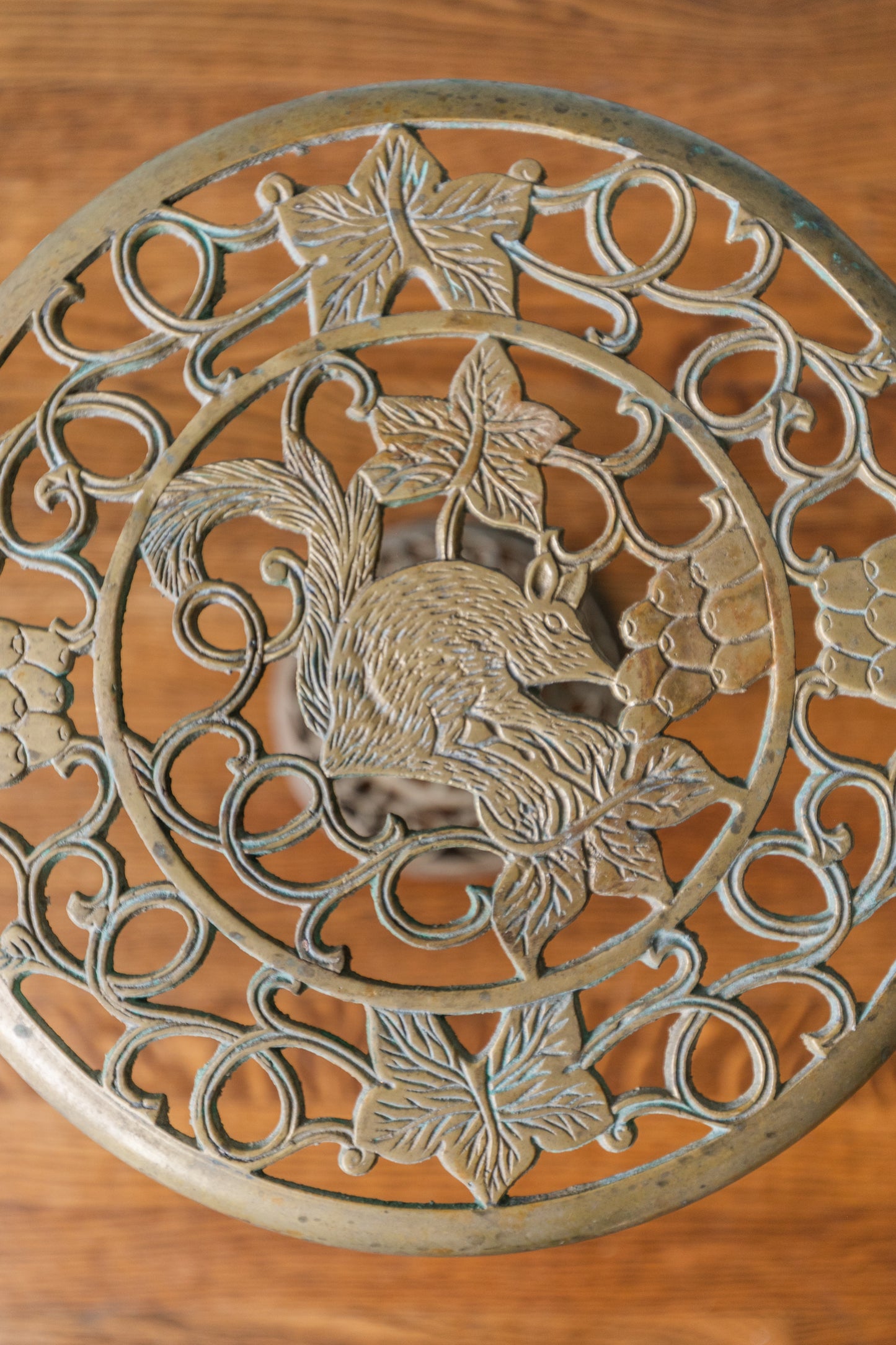 Brass Ornate Plant Stand