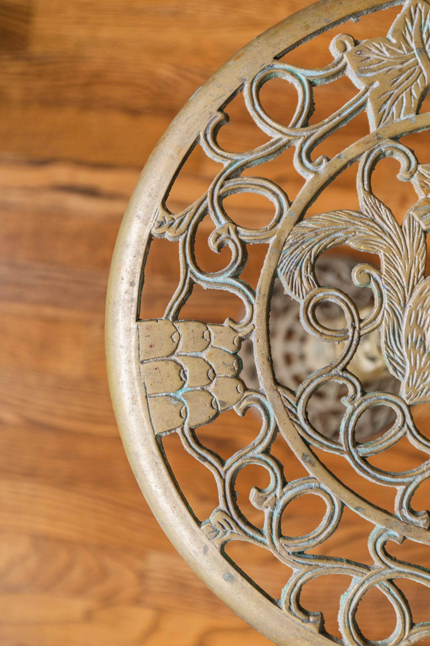 Brass Ornate Plant Stand