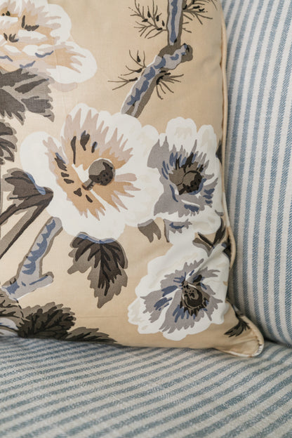 Pyne Hollyhock Throw Pillow, Custom