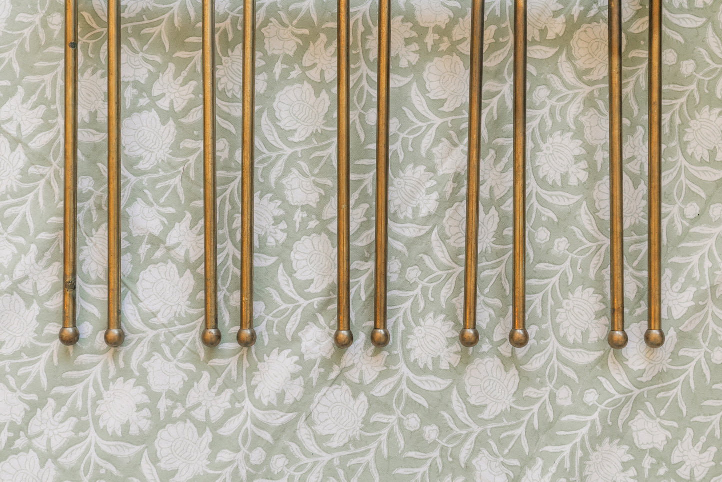 Vintage Brass Wall Rack