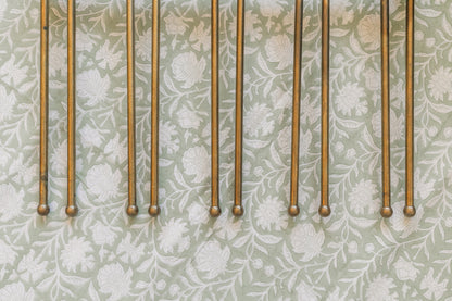 Vintage Brass Wall Rack