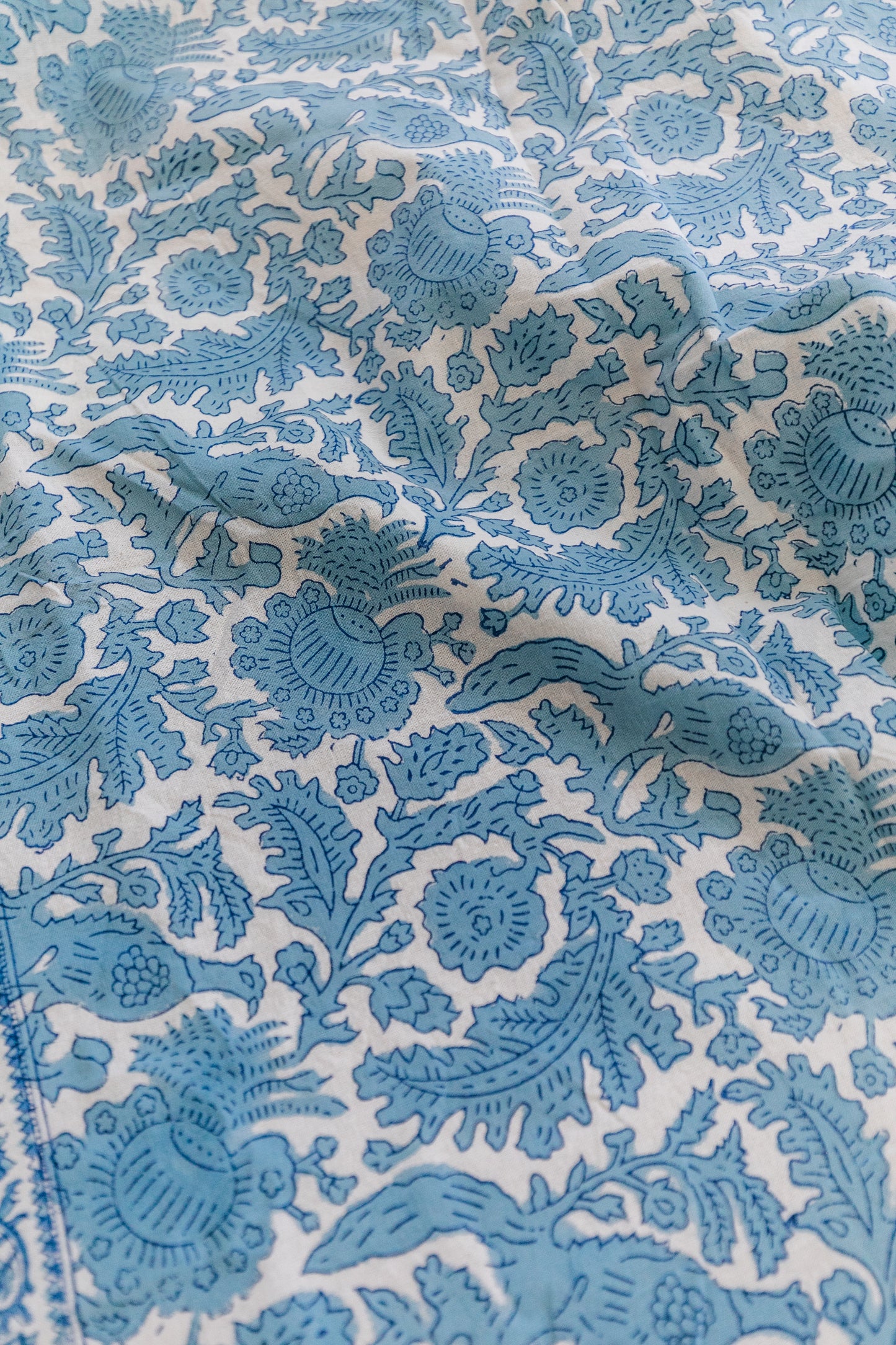 Blue Bird Tablecloth, 72"x132"