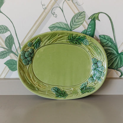 Green Oval Dish