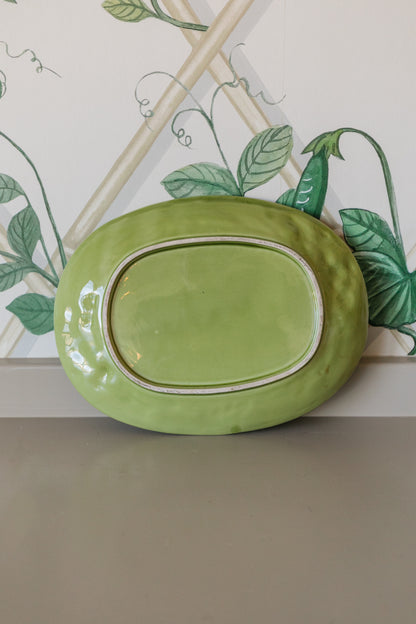 Green Oval Dish