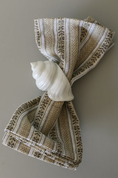 Shell Napkin Rings, Set of 6