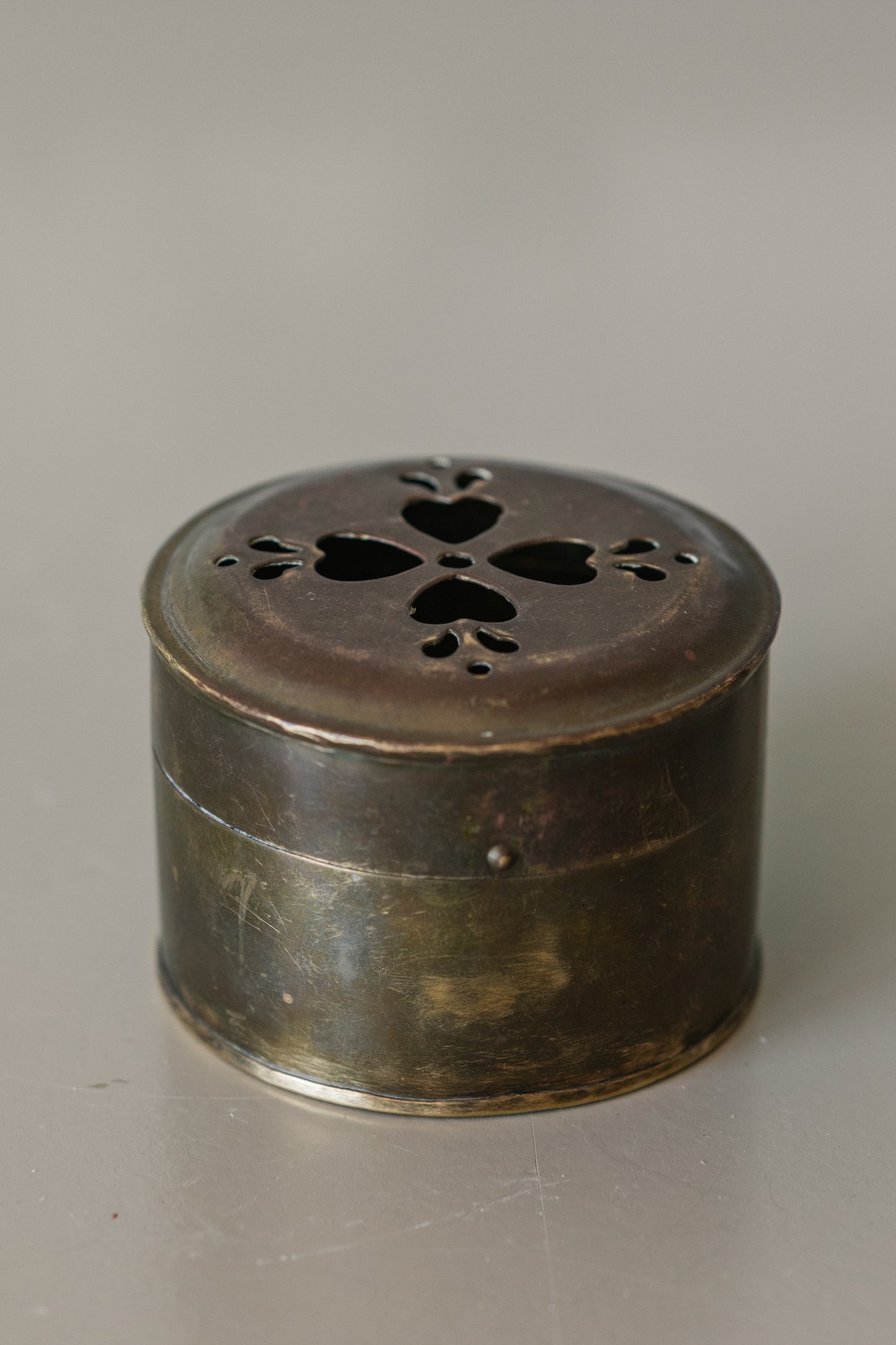 Brass Heart Cricket Box