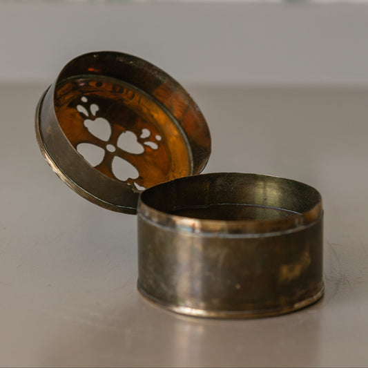 Brass Heart Cricket Box