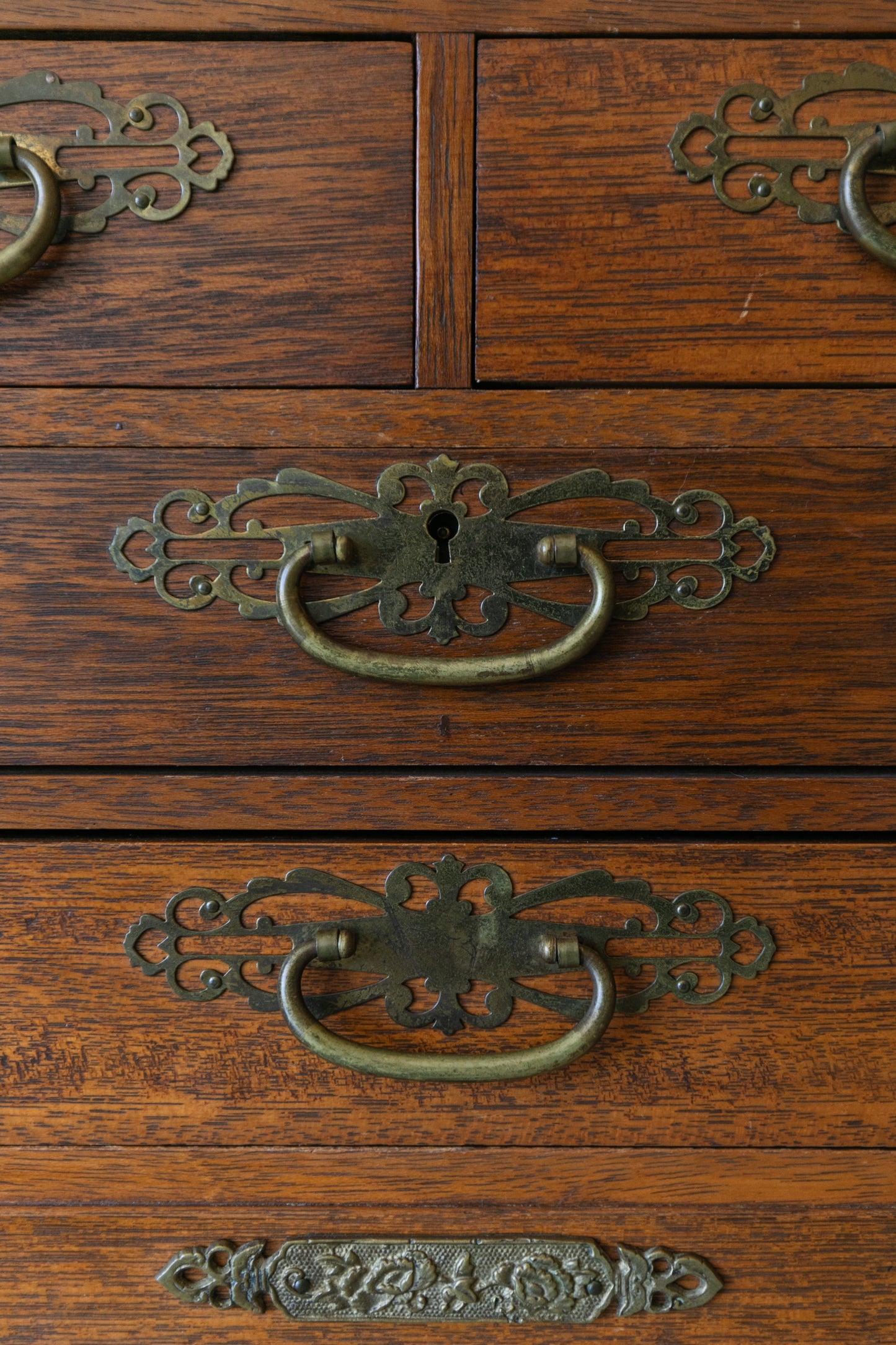 Wood & Brass Jewelry Box