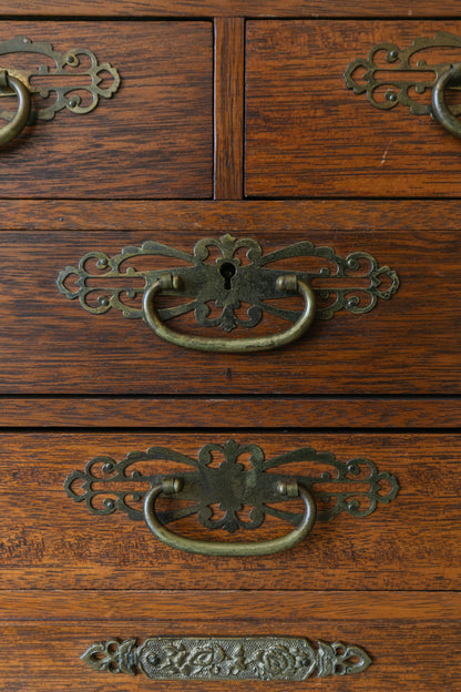 Wood & Brass Jewelry Box