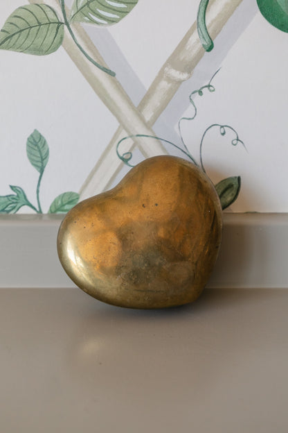 Brass Heart Trinket Box