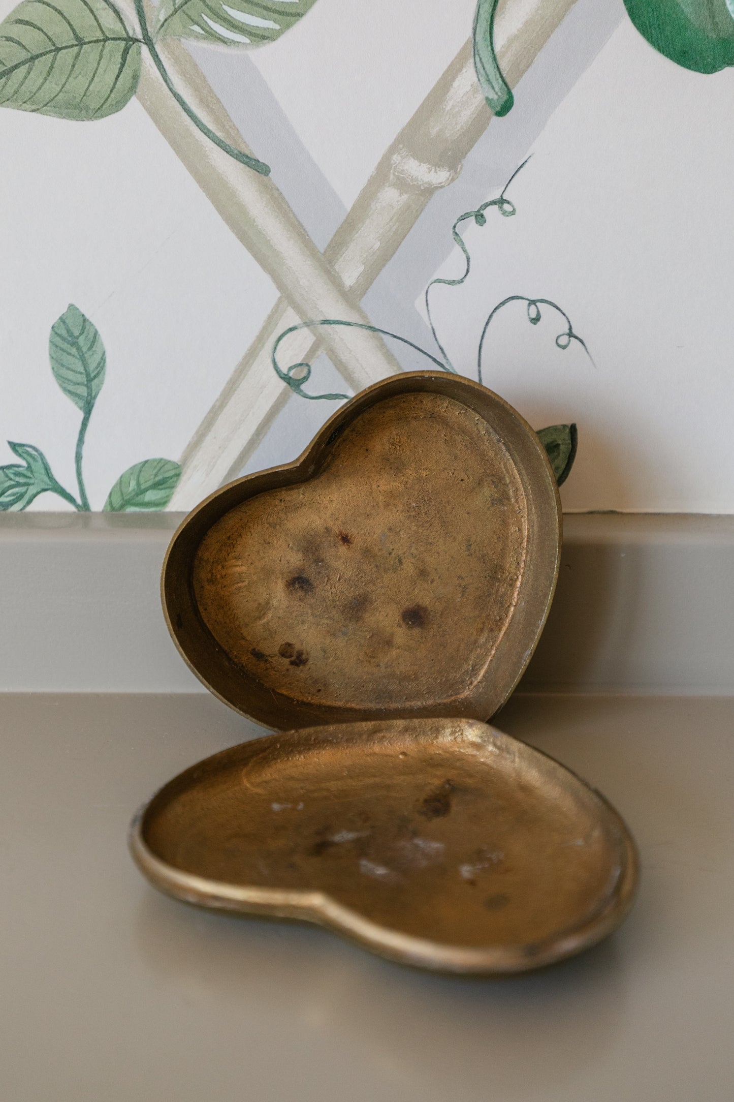 Brass Heart Trinket Box