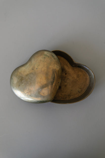 Brass Heart Trinket Box