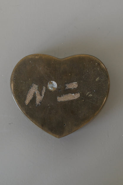 Brass Heart Trinket Box