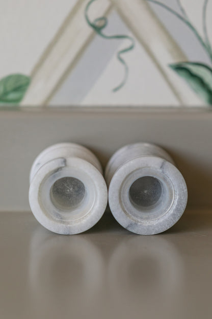 Marble Salt & Pepper Shakers