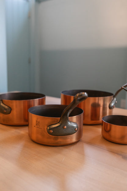 Copper Pots, Set of 5
