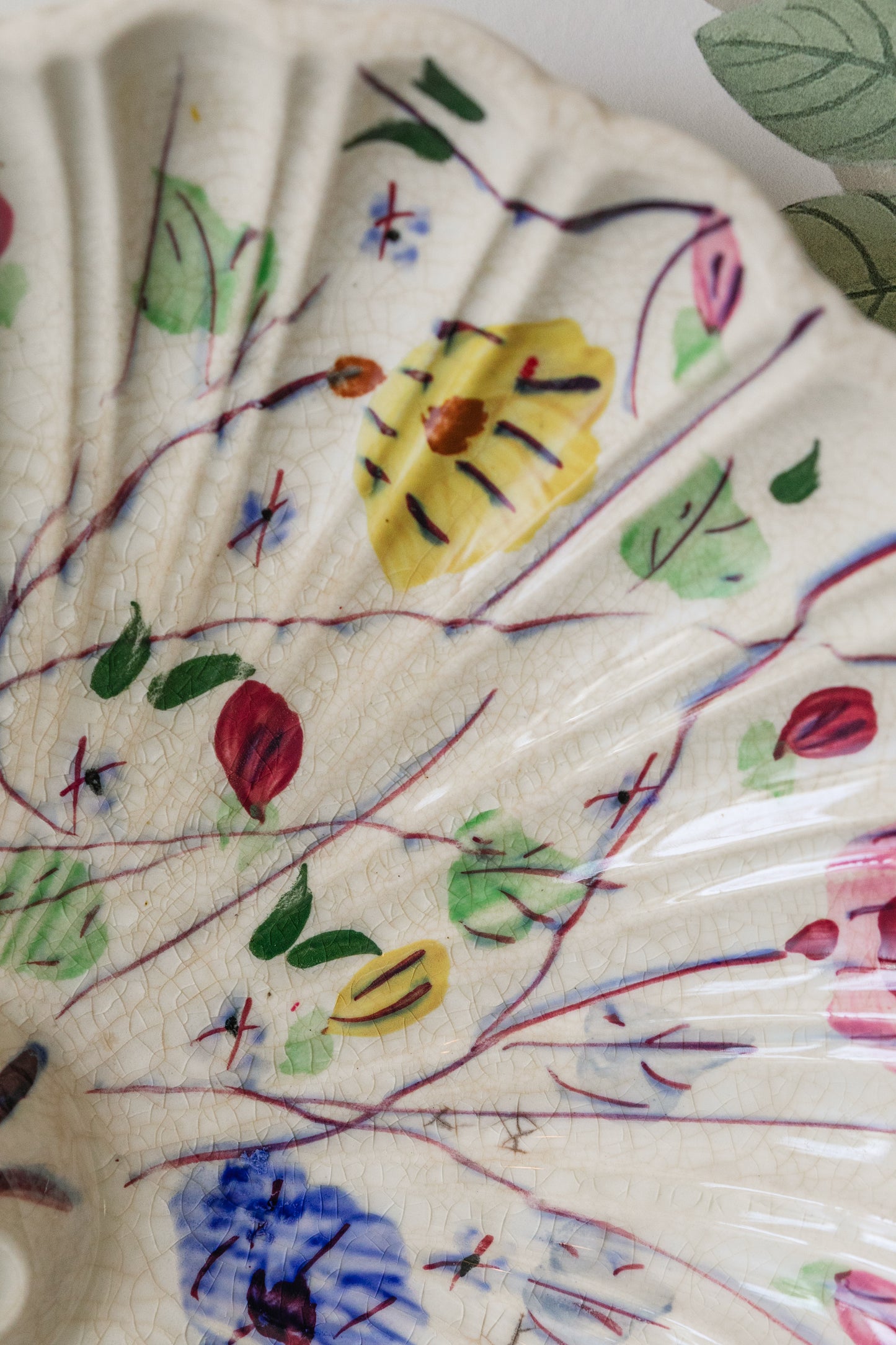 Hand-painted Shell Plate