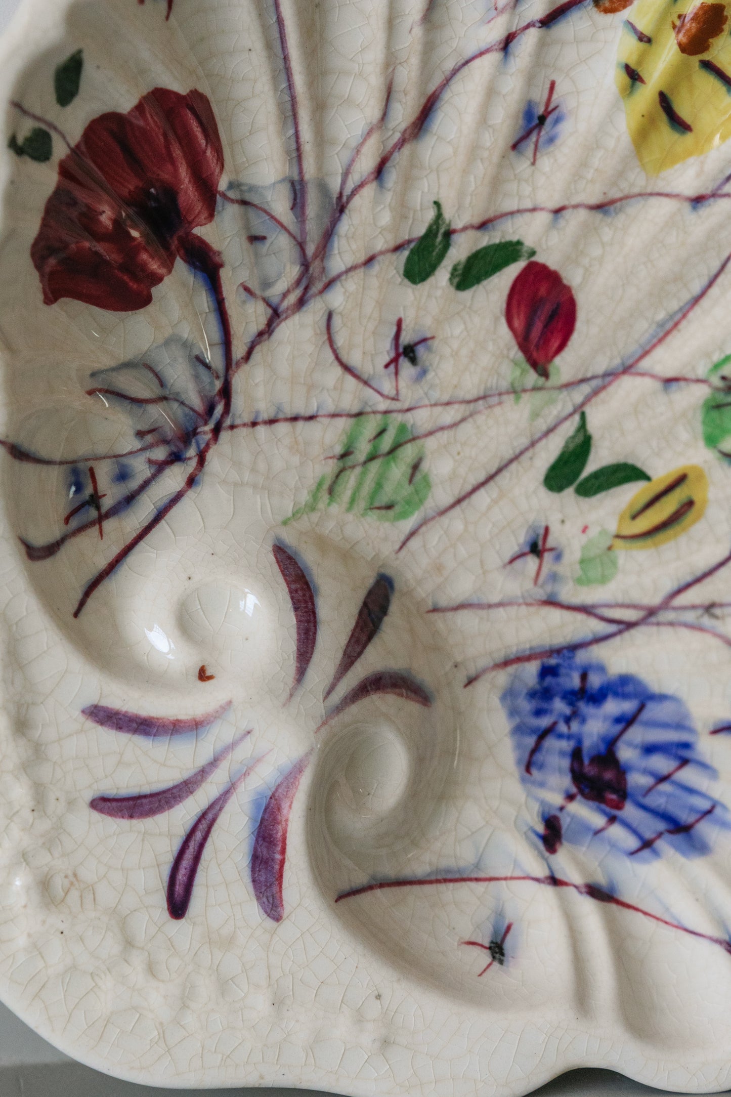 Hand-painted Shell Plate