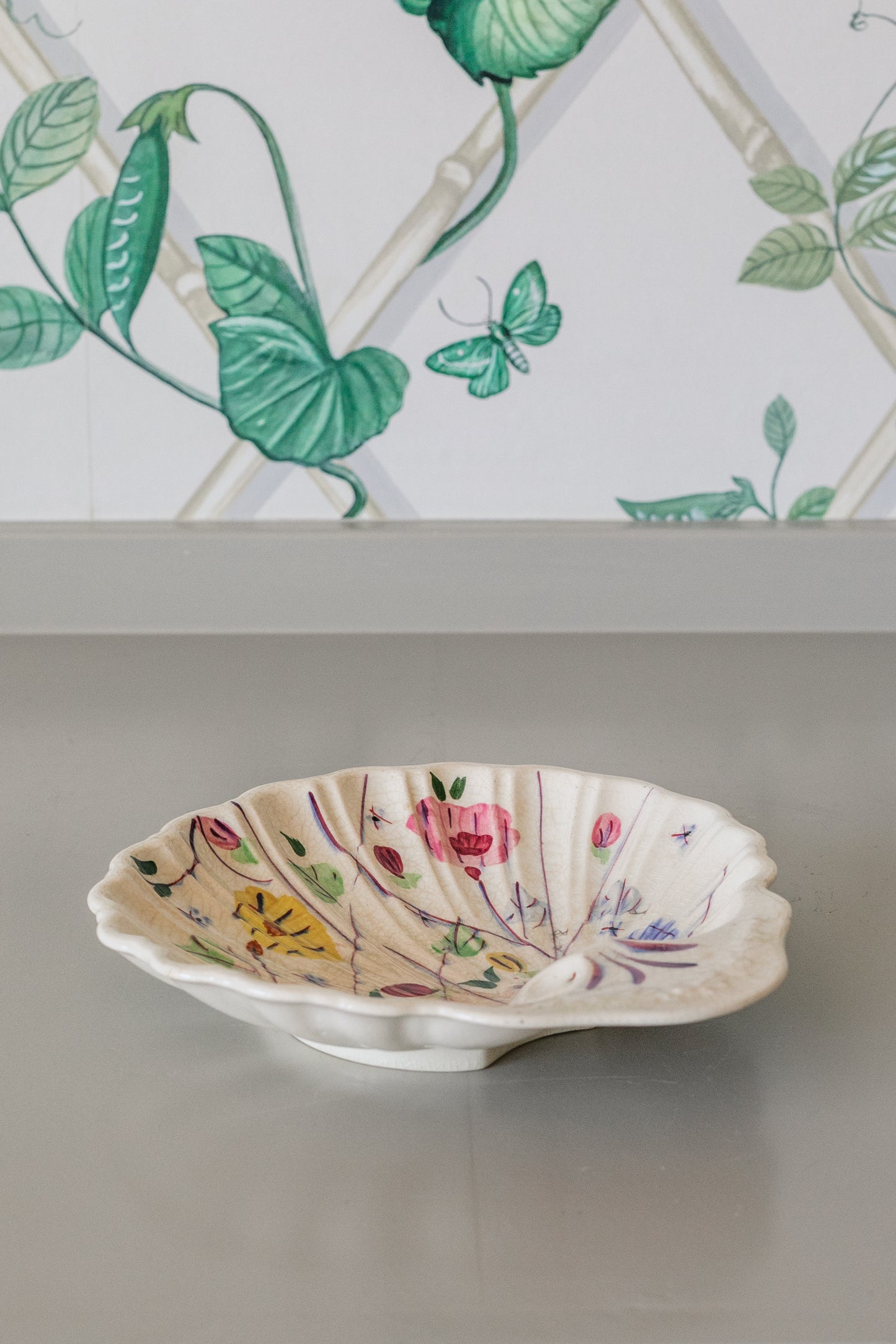 Hand-painted Shell Plate
