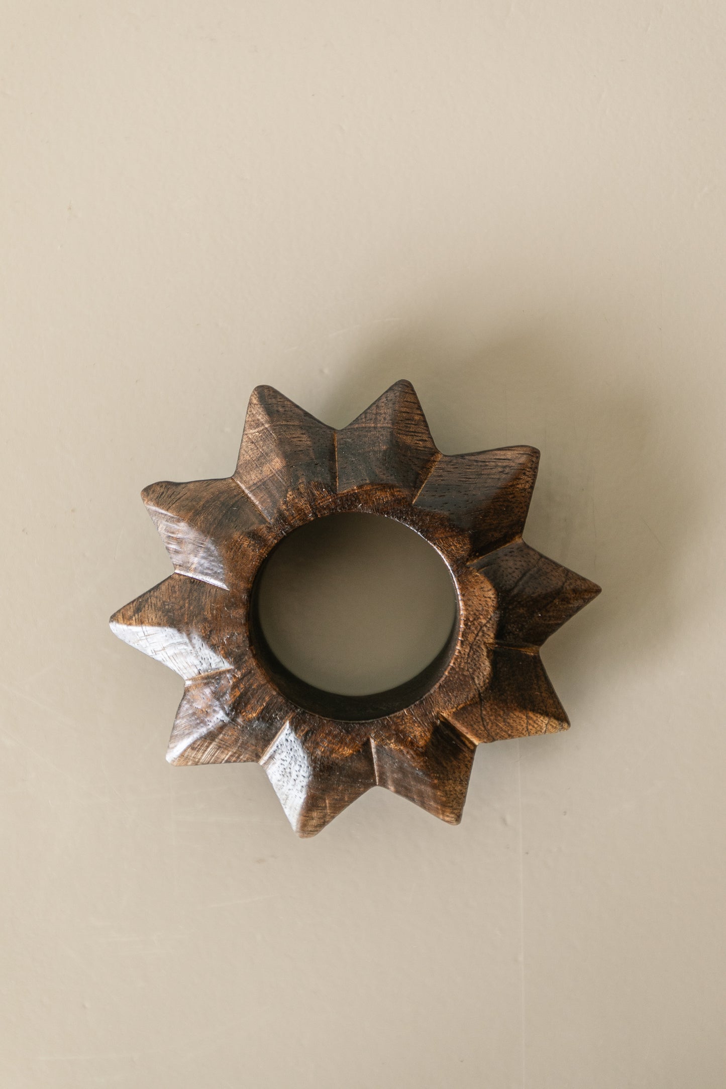 Starburst Wood Napkin Ring