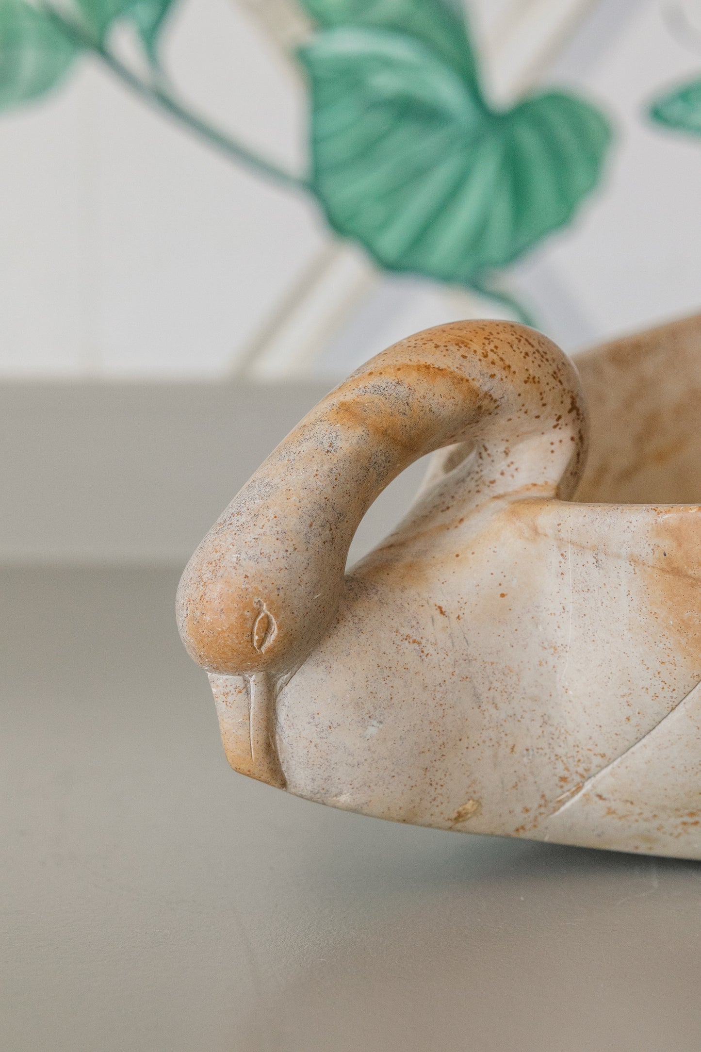 Stone Swan Planter