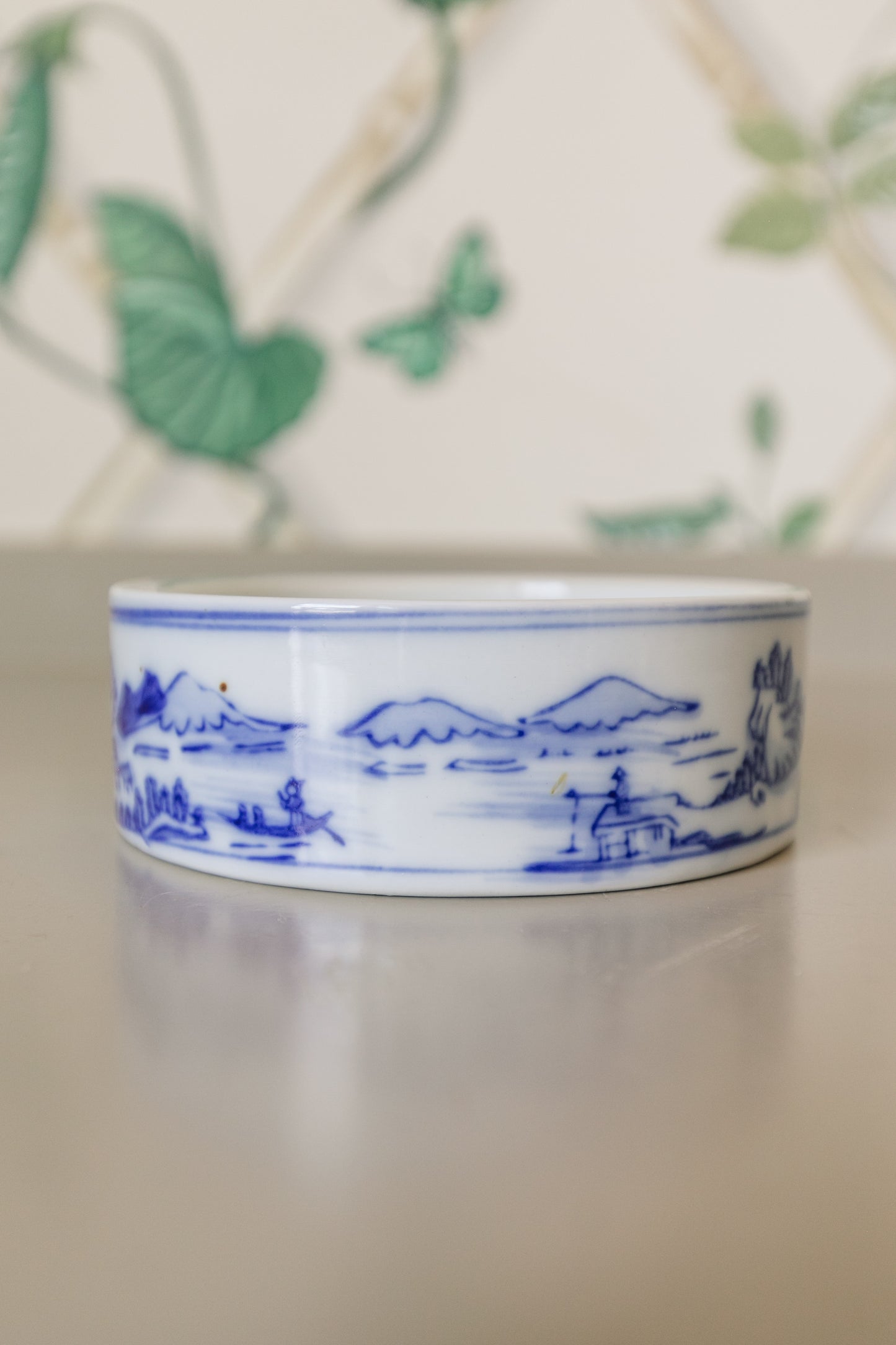 Shallow Blue and White Dish