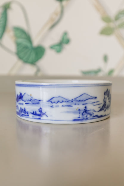 Shallow Blue and White Dish