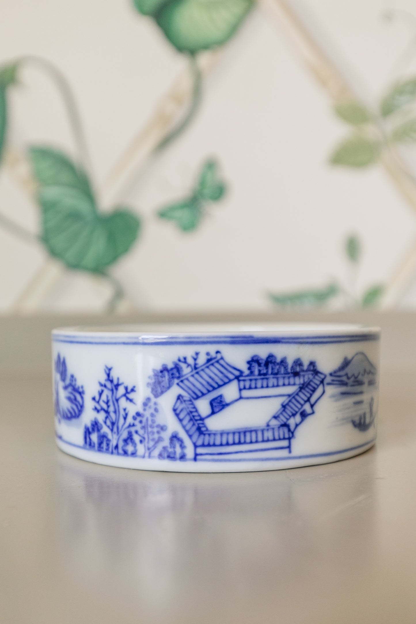 Shallow Blue and White Dish