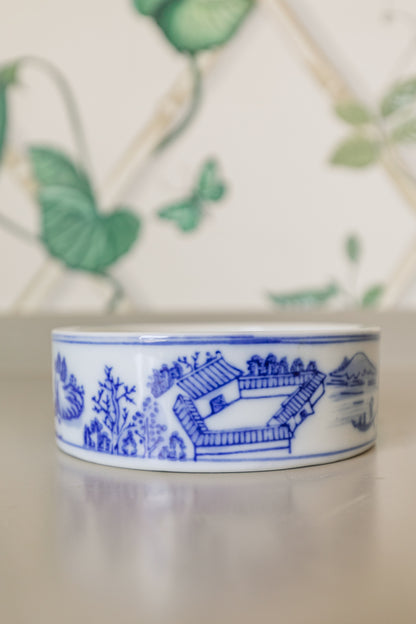 Shallow Blue and White Dish