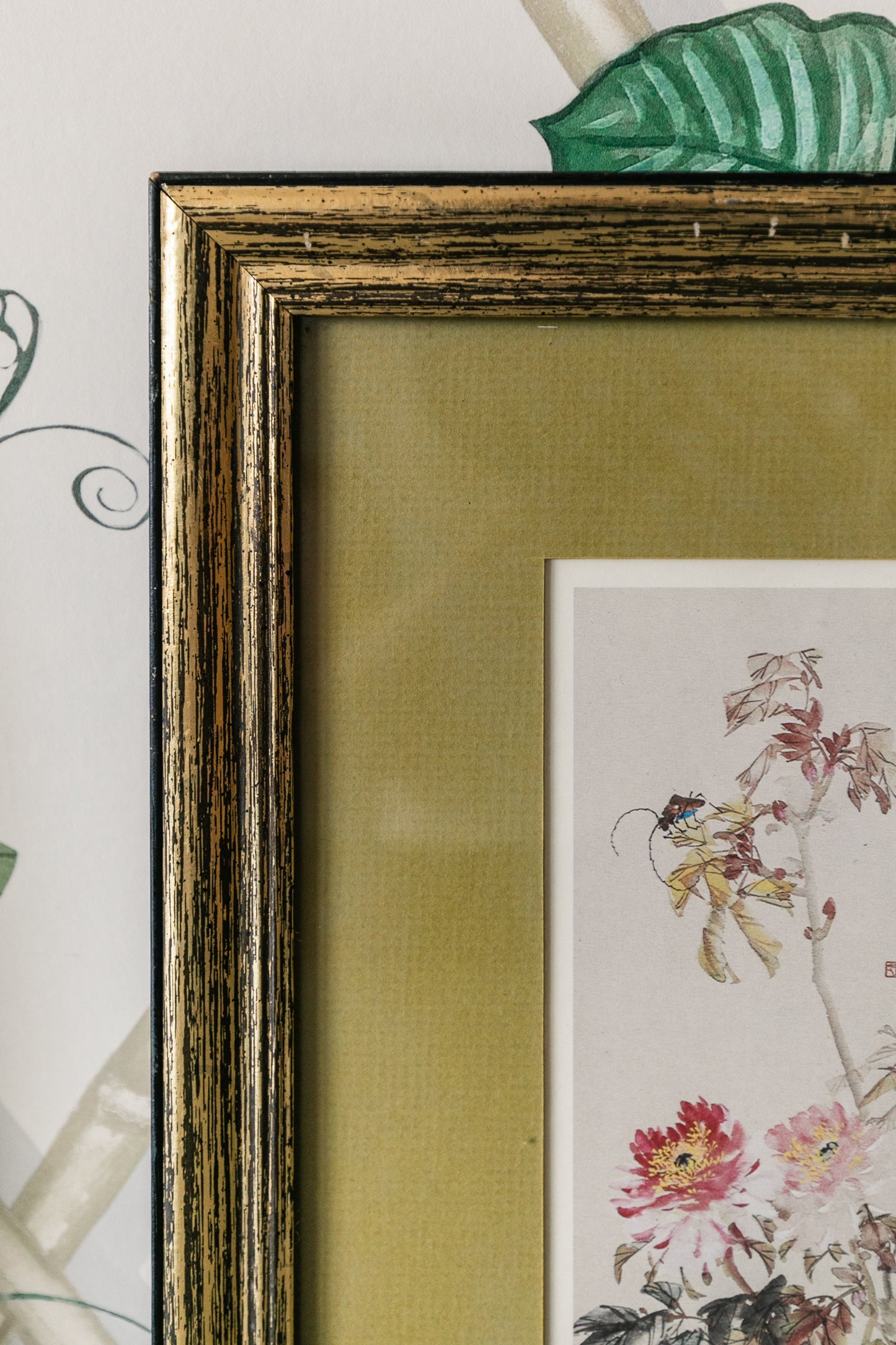 Framed Flower Print Pair
