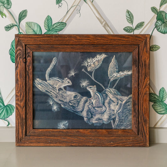 Framed Squirrel Print