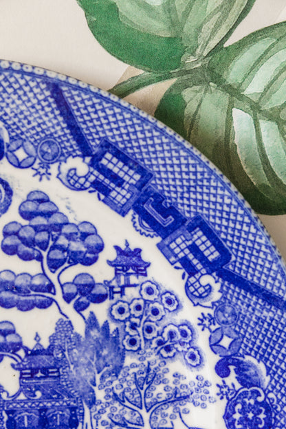 Blue Willow Plate Medium