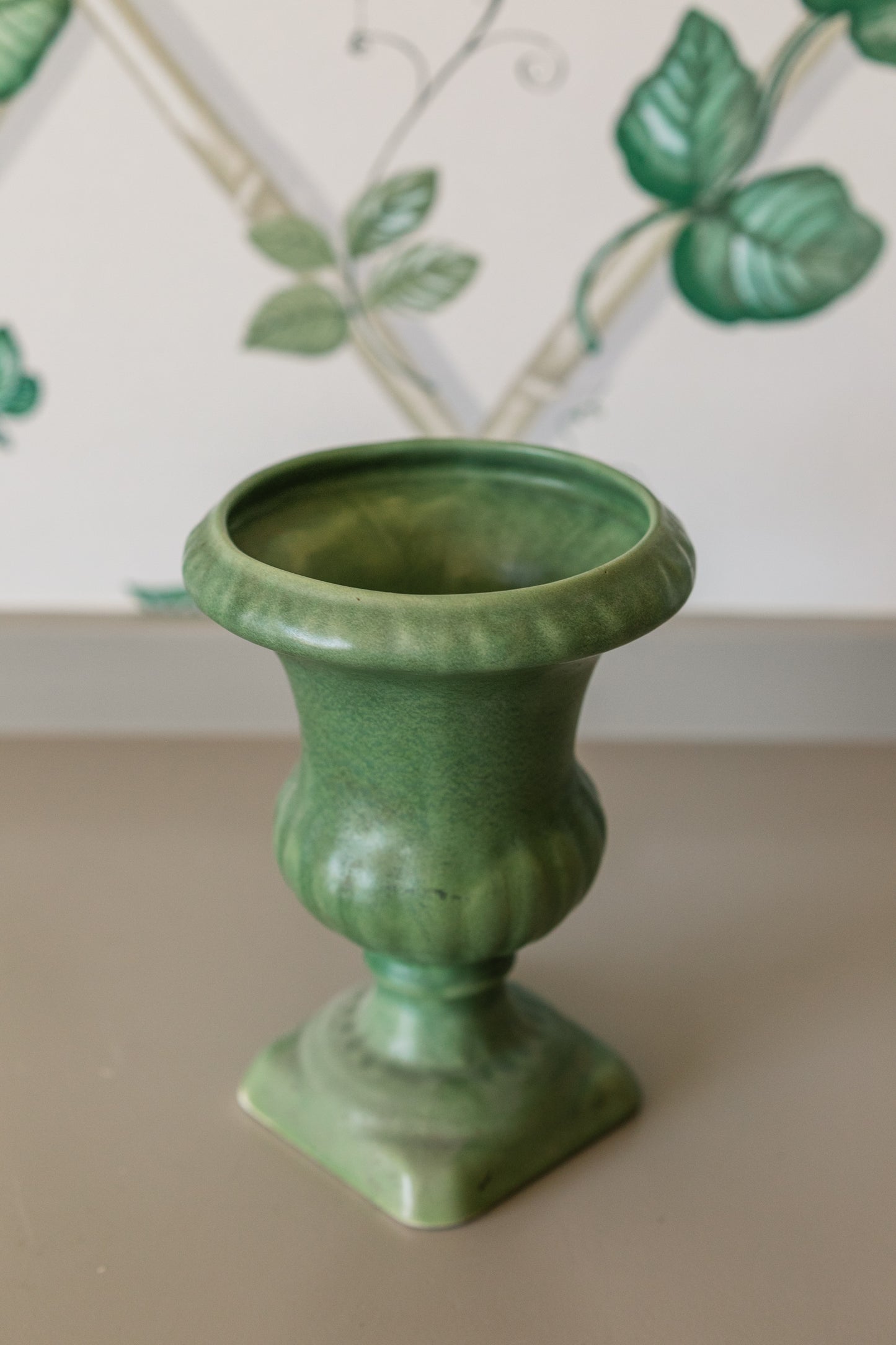 Green Footed Urn, Flower Frog