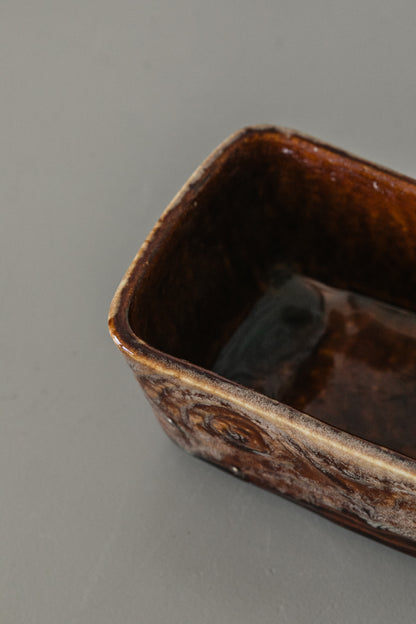 Brush McCoy Faux Bois Rectangle Pot