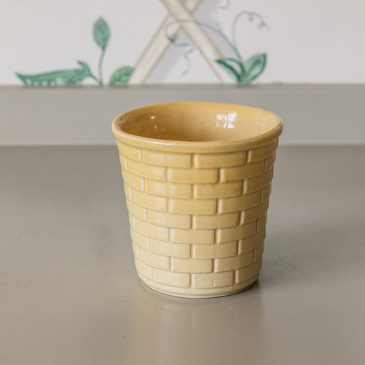 Mid Century Yellow Pot