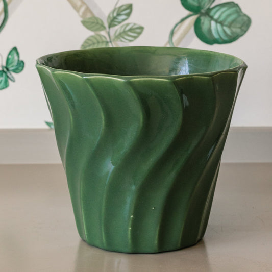 Green Bauer Flower Pot