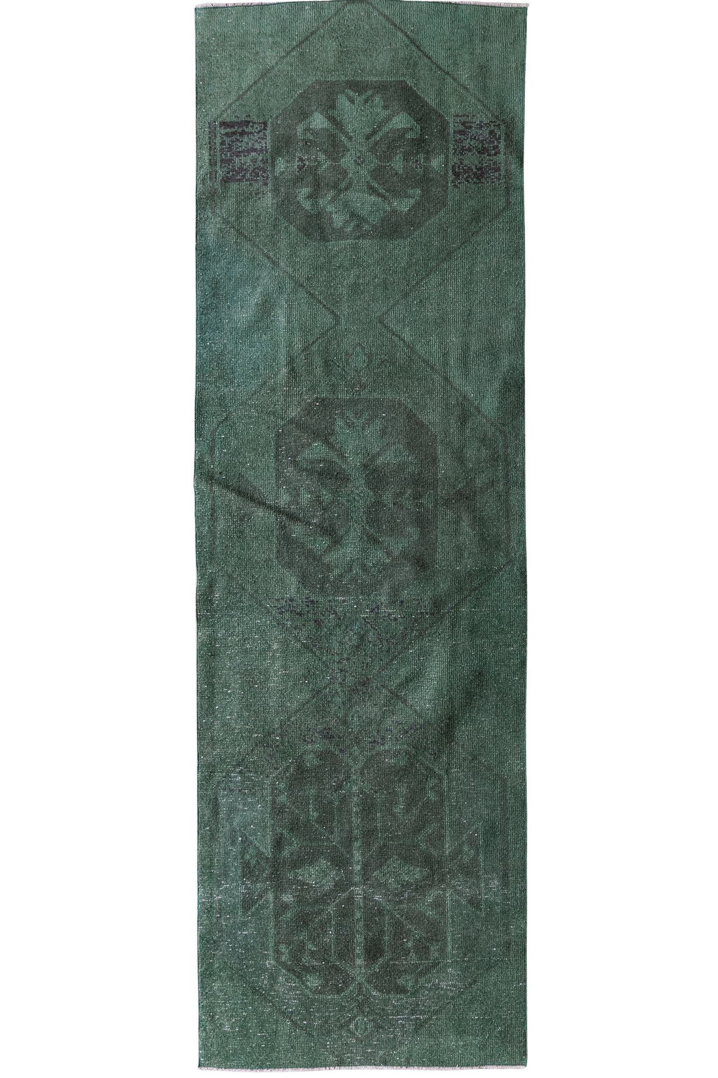 Emerald Green Turkish Wool Runner (3x9)