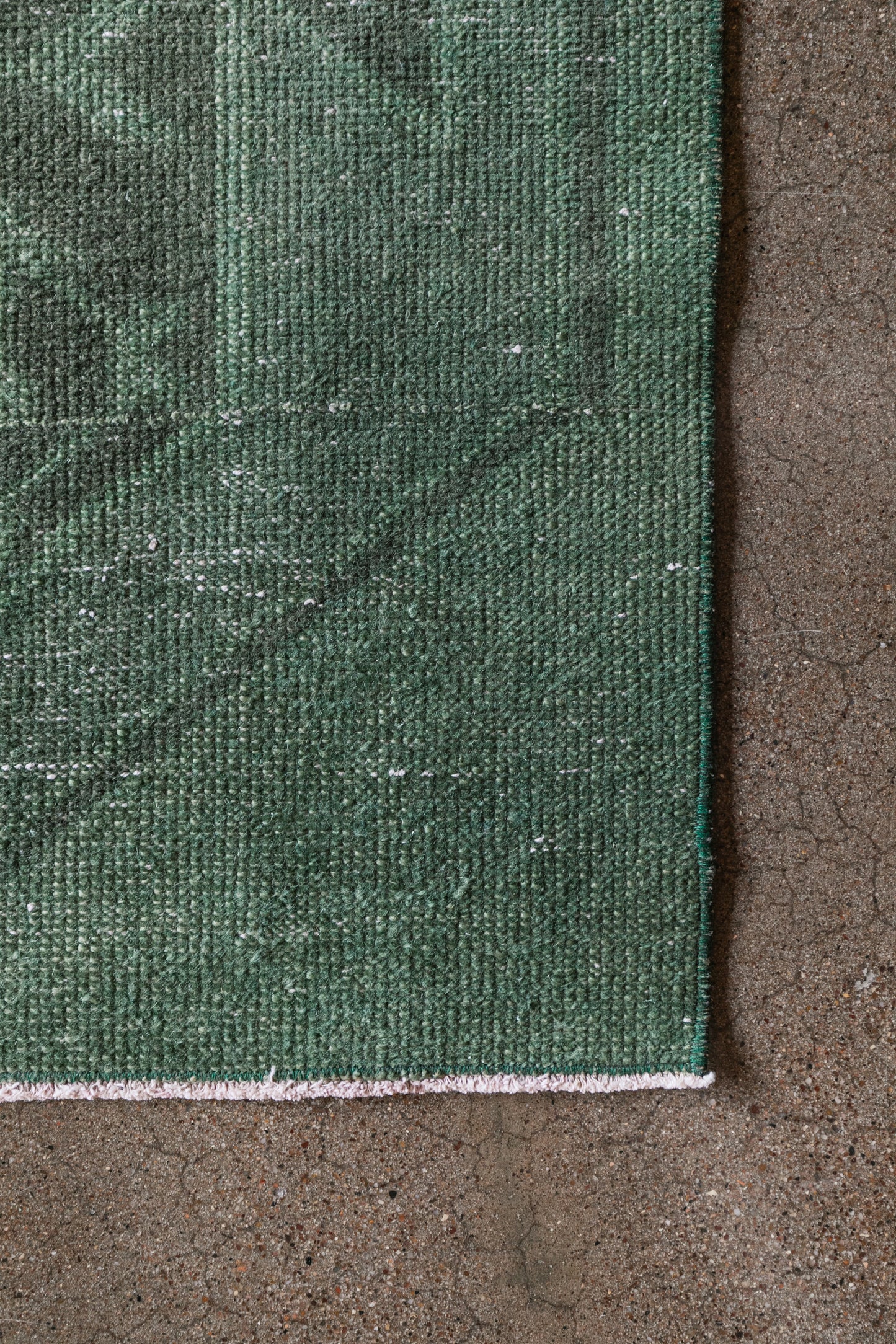 Emerald Green Turkish Wool Runner (3x9)