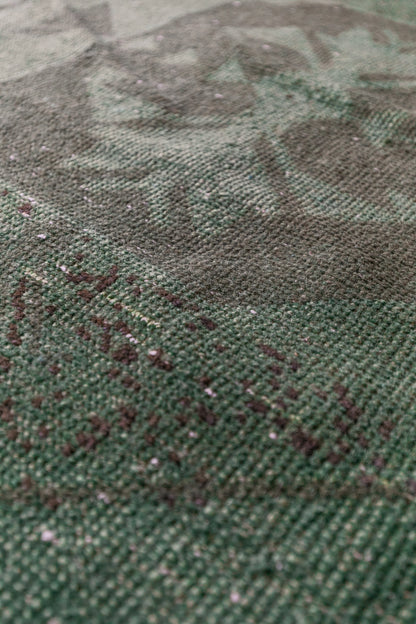 Emerald Green Turkish Wool Runner (3x9)