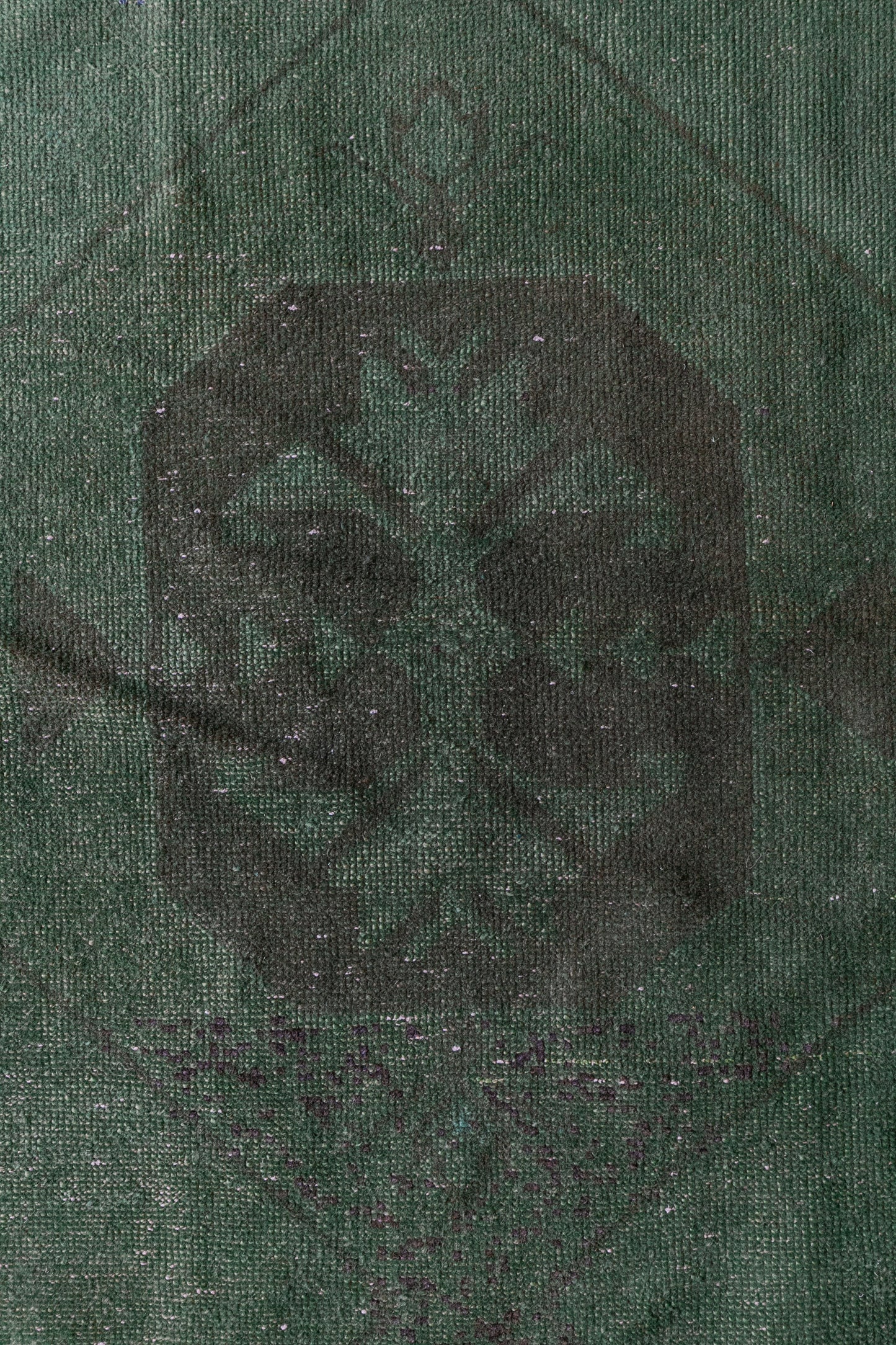 Emerald Green Turkish Wool Runner (3x9)