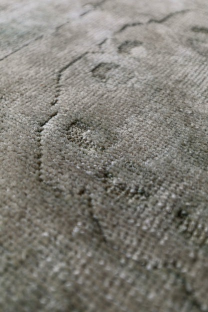 Vintage Persian (4x12) Distressed Sage Green Runner