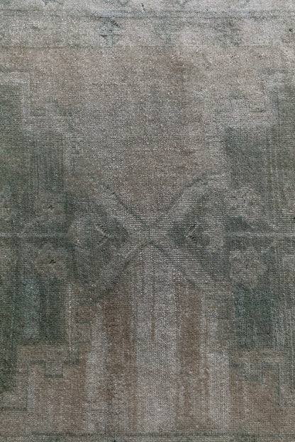 Vintage Persian (4x12) Distressed Sage Green Runner