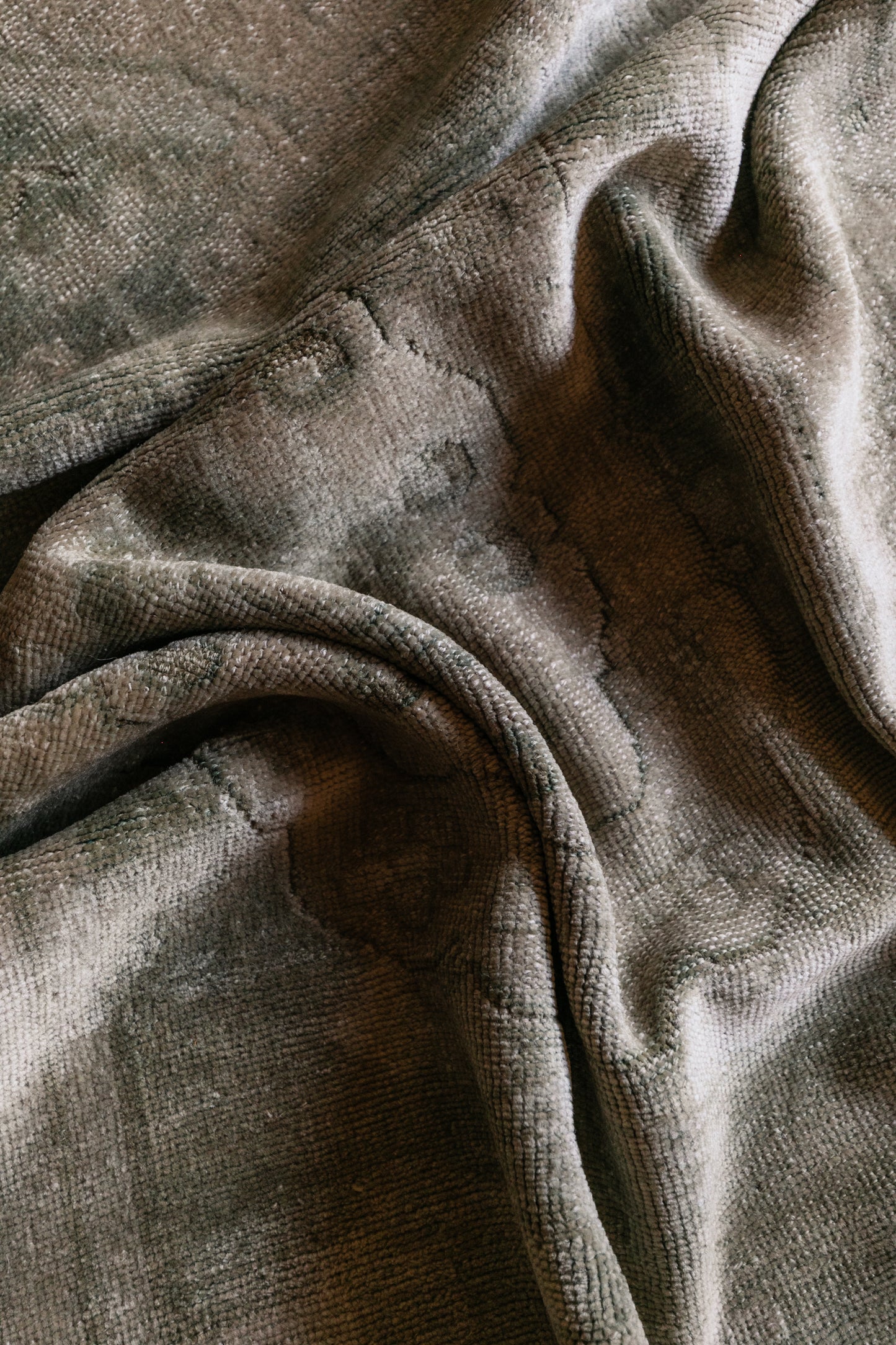 Vintage Persian (4x12) Distressed Sage Green Runner