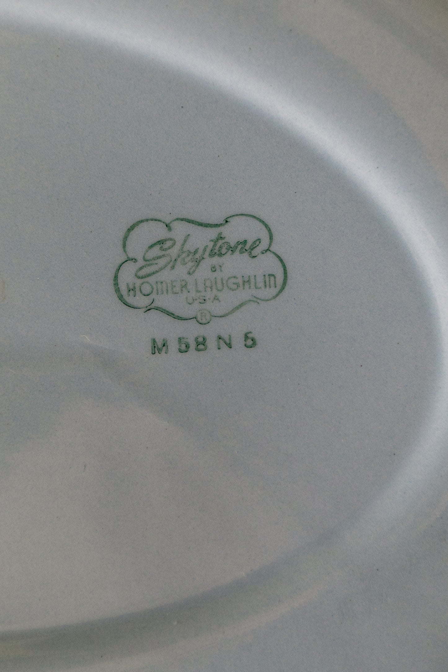 Vintage Hand-Painted Homer Laughlin Skytone Plate